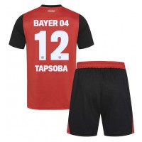 Bayer Leverkusen Edmond Tapsoba #12 Replika babykläder Hemmaställ Barn 2024-25 Kortärmad (+ korta byxor)